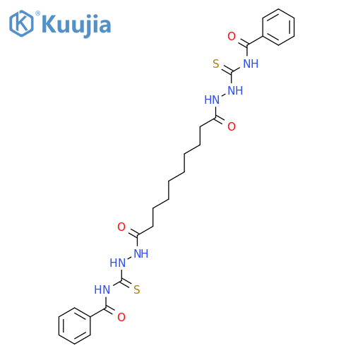 DECANEDIOIC ACID, BIS[2-[(BENZOYLAMINO)THIOXOMETHYL]HYDRAZIDE] structure