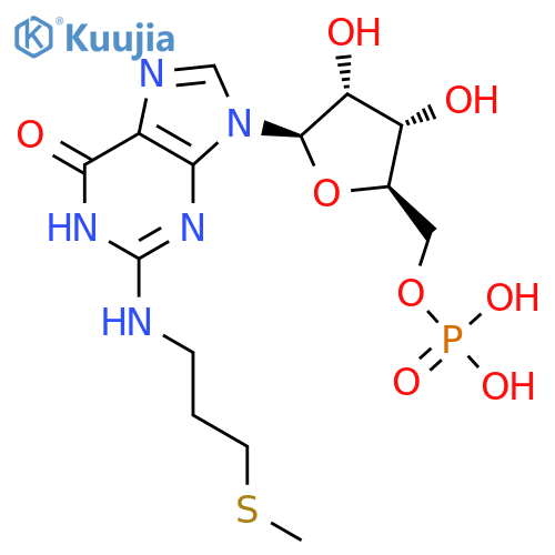 N-[3-(Methylsulfanyl)propyl]guanosine 5'-(dihydrogen phosphate) structure