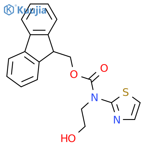CARBAMIC ACID, (2-HYDROXYETHYL)-2-THIAZOLYL-, 9H-FLUOREN-9-YLMETHYL ESTER structure