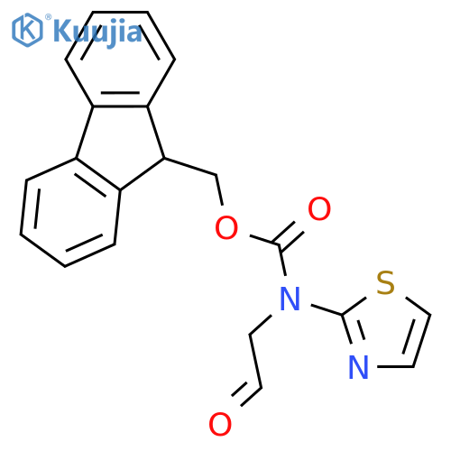 Carbamic acid, (2-oxoethyl)-2-thiazolyl-, 9H-fluoren-9-ylmethyl ester structure
