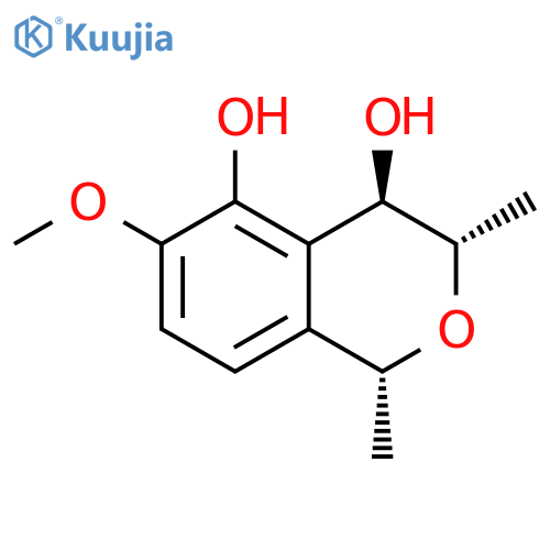 1H-2-Benzopyran-4,5-diol, 3,4-dihydro-6-methoxy-1,3-dimethyl-, (1R,3S,4R)- (9CI) structure