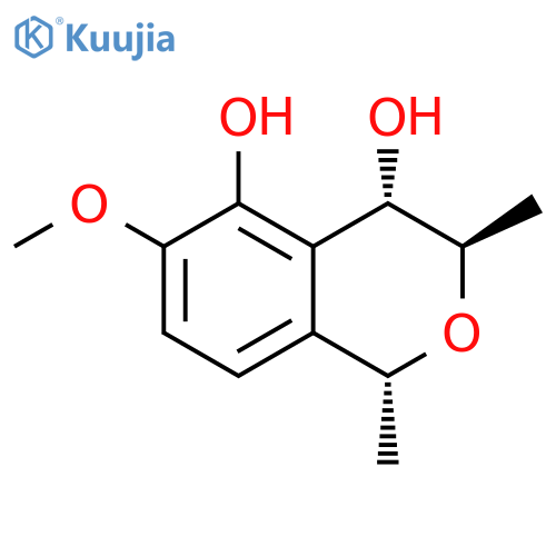 1H-2-Benzopyran-4,5-diol, 3,4-dihydro-6-methoxy-1,3-dimethyl-, (1R,3R,4S)- (9CI) structure
