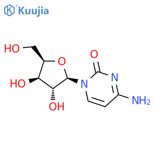 4-amino-1-3,4-dihydroxy-5-(hydroxymethyl)oxolan-2-yl-1,2-dihydropyrimidin-2-one structure