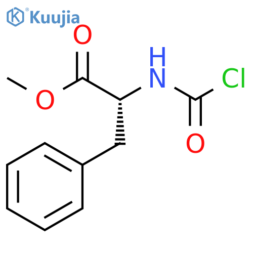 D-Phenylalanine, N-(chlorocarbonyl)-, methyl ester structure