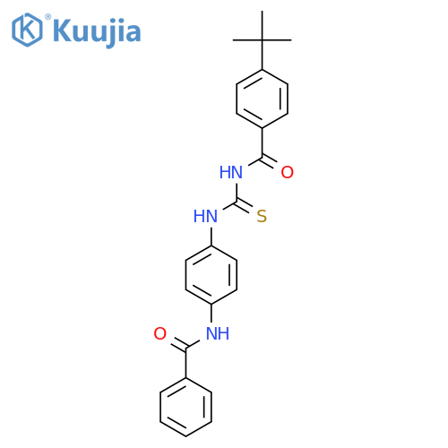 4-Tert-butyl-N-({4-[(phenylcarbonyl)amino]phenyl}carbamothioyl)benzamide structure