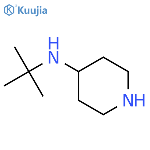 4-PIPERIDINAMINE, N-(1,1-DIMETHYLETHYL)- structure