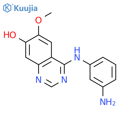 7-QUINAZOLINOL, 4-[(3-AMINOPHENYL)AMINO]-6-METHOXY- structure
