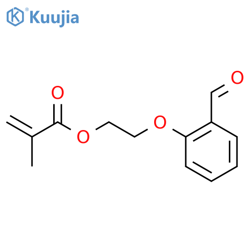 2-(2-formylphenoxy)ethyl 2-methylprop-2-enoate structure