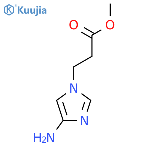 methyl 3-(4-amino-1H-imidazol-1-yl)propanoate structure