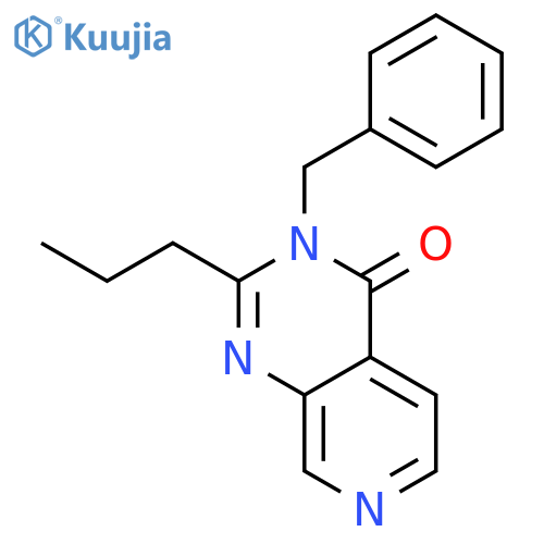 PYRIDO[3,4-D]PYRIMIDIN-4(3H)-ONE, 3-(PHENYLMETHYL)-2-PROPYL- structure