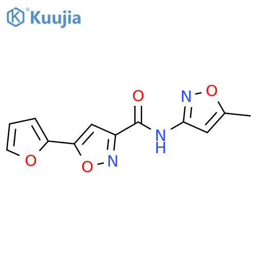 3-Isoxazolecarboxamide,5-(2-furanyl)-N-(5-methyl-3-isoxazolyl)-(9CI) structure
