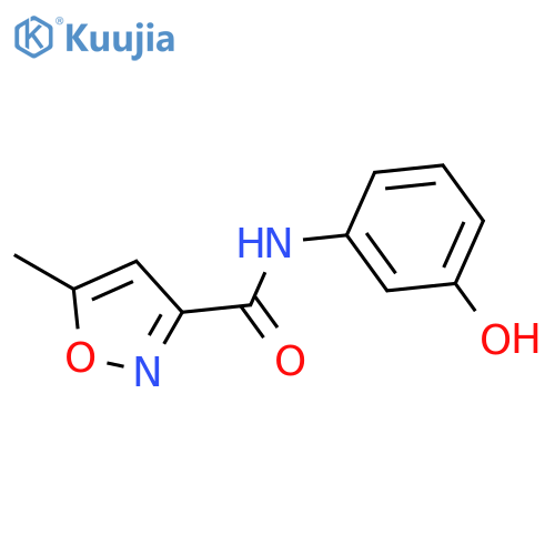 N-(3-Hydroxyphenyl)-5-methylisoxazole-3-carboxamide structure