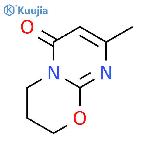 2H,6H-Pyrimido[2,1-b][1,3]oxazin-6-one, 3,4-dihydro-8-methyl- structure