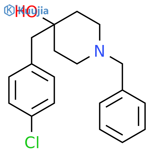4-Piperidinol, 4-[(4-chlorophenyl)methyl]-1-(phenylmethyl)- structure