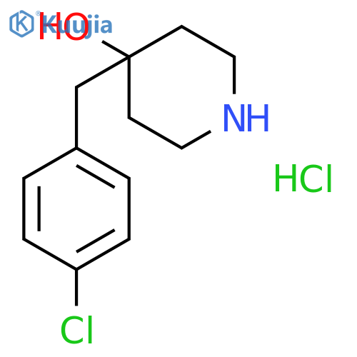 4-(4-Chlorophenyl)methylpiperidin-4-ol hydrochloride structure