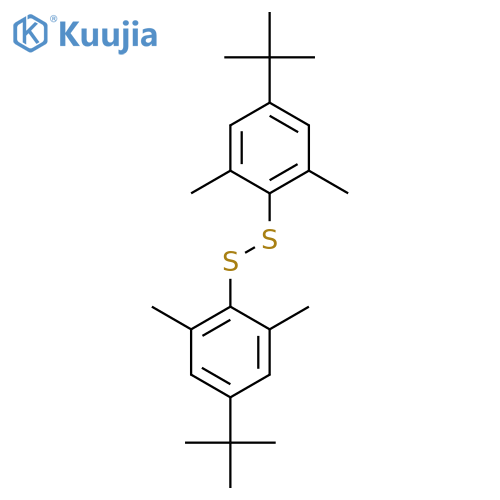 Bis(4-tert-butyl-2,6-dimethylphenyl) disulfide structure