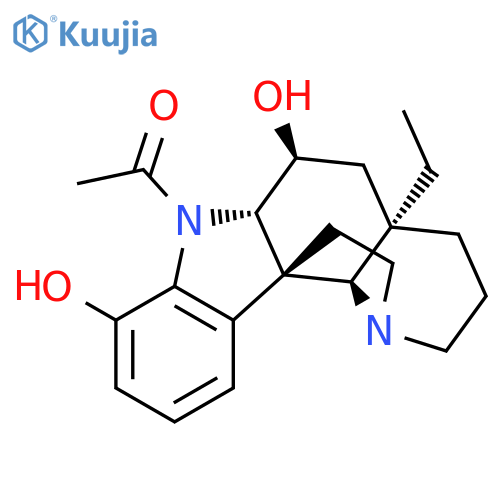 (3alpha)-1-acetylaspidospermidine-3,17-diol structure