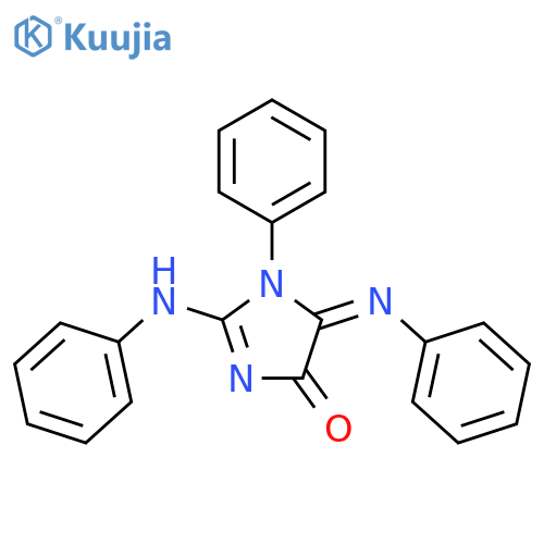 2-anilino-1-phenyl-5-phenyliminoimidazol-4-one structure