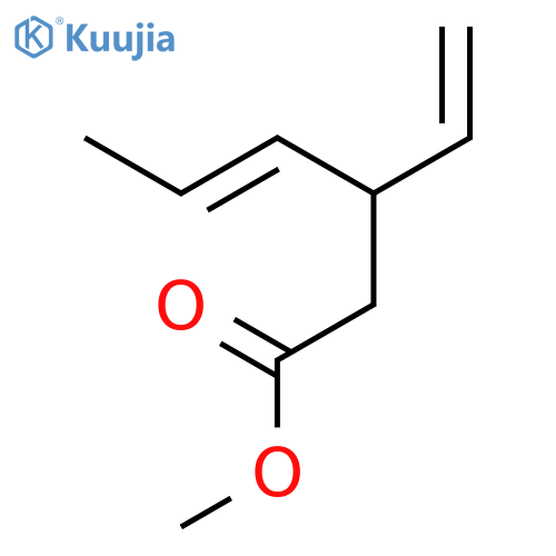 4-HEXENOIC ACID, 3-ETHENYL-, METHYL ESTER, (4E)- structure