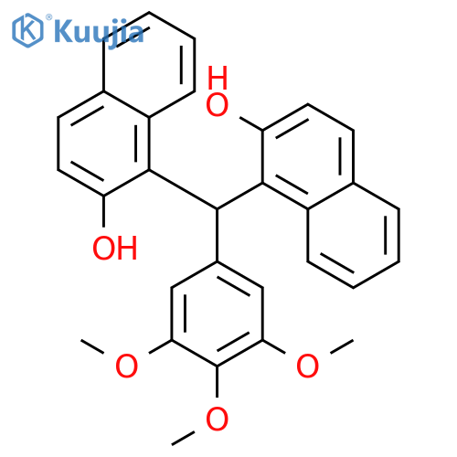2-NAPHTHALENOL, 1,1'-[(3,4,5-TRIMETHOXYPHENYL)METHYLENE]BIS- structure