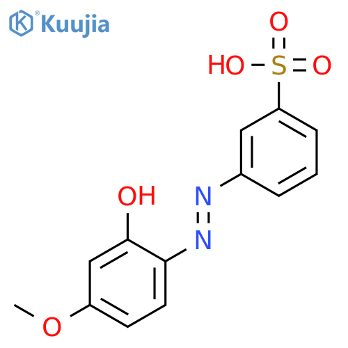 BENZENESULFONIC ACID, 3-[(2-HYDROXY-4-METHOXYPHENYL)AZO]- structure