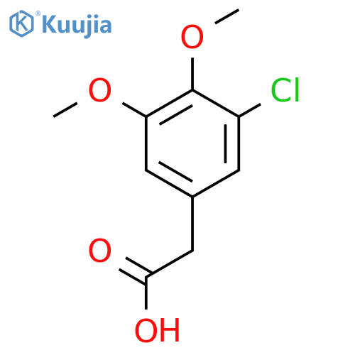 2-(3-chloro-4,5-dimethoxyphenyl)acetic acid structure