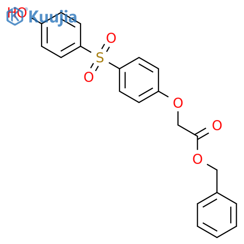 ACETIC ACID, [4-[(4-HYDROXYPHENYL)SULFONYL]PHENOXY]-, PHENYLMETHYL ESTER structure