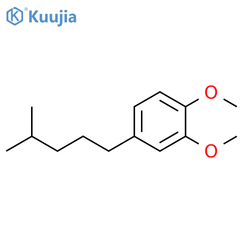 Benzene, 1,2-dimethoxy-4-(4-methylpentyl)- structure