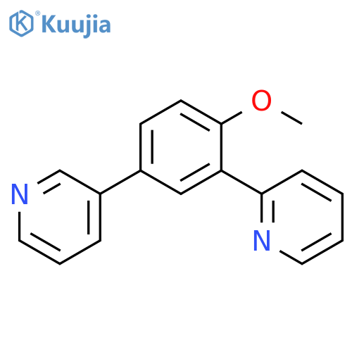 Pyridine, 2-[2-methoxy-5-(3-pyridinyl)phenyl]- structure