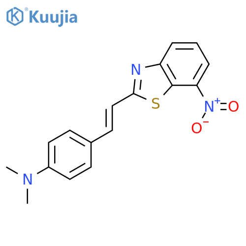 Benzenamine, N,N-dimethyl-4-[2-(7-nitro-2-benzothiazolyl)ethenyl]- structure