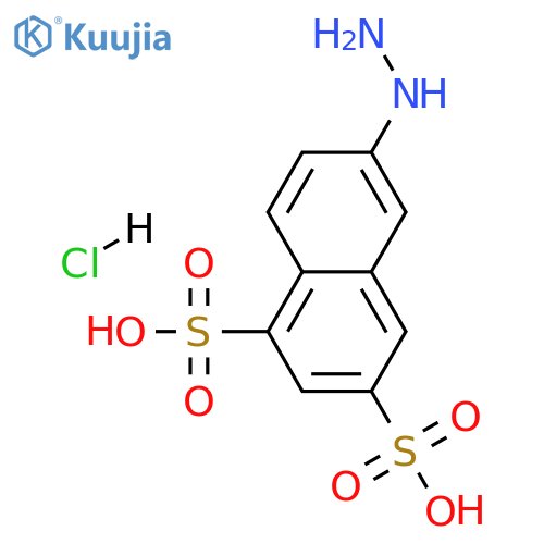 6-hydrazinylnaphthalene-1,3-disulfonic acid hydrochloride structure