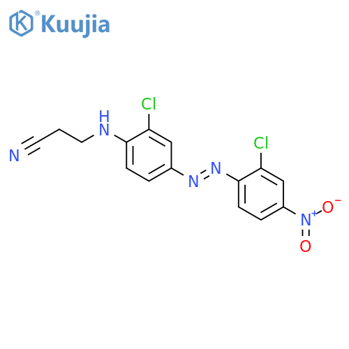 3-[[2-chloro-4-[(2-chloro-4-nitrophenyl)azo]phenyl]amino]propiononitrile structure