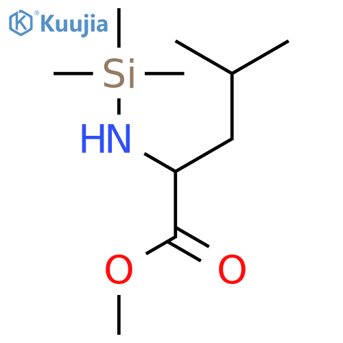 L-Leucine, N-(trimethylsilyl)-, methyl ester structure