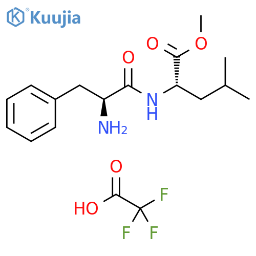 L-Leucine, L-phenylalanyl-, methyl ester, 2,2,2-trifluoroacetate (1:1) structure