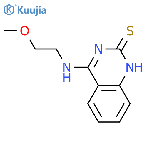 4-(2-methoxyethyl)amino-1,2-dihydroquinazoline-2-thione structure