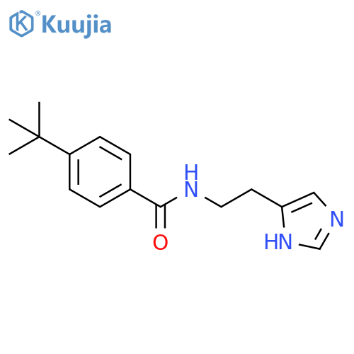Benzamide, 4-(1,1-dimethylethyl)-N-[2-(1H-imidazol-4-yl)ethyl]- structure