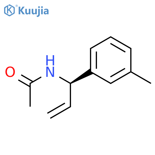 Acetamide, N-[(1R)-1-(3-methylphenyl)-2-propenyl]- structure