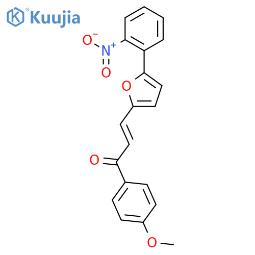 2-Propen-1-one, 1-(4-methoxyphenyl)-3-[5-(2-nitrophenyl)-2-furanyl]-,(2E)- structure