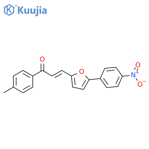2-Propen-1-one, 1-(4-methylphenyl)-3-[5-(4-nitrophenyl)-2-furanyl]-,(2E)- structure
