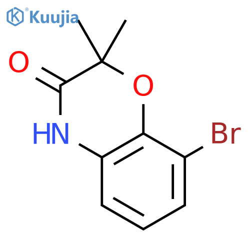 8-bromo-2,2-dimethyl-3,4-dihydro-2H-1,4-benzoxazin-3-one structure