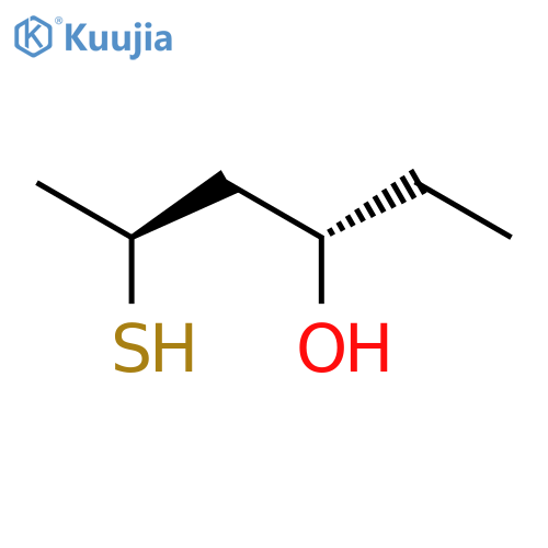 3-Hexanol, 5-mercapto-, (3S,5S)- structure