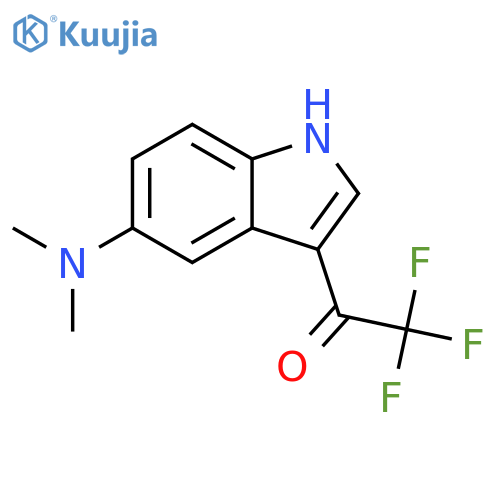 1-[5-(dimethylamino)-1H-indol-3-yl]-2,2,2-trifluoroethanone structure