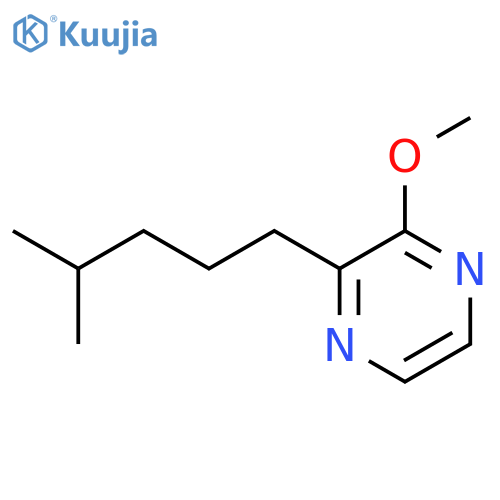 2-methoxy-3-(4-methylpentyl)pyrazine structure