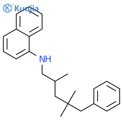 2,4,4-trimethyl-N-1-naphthyl-N-phenylpentylamine structure