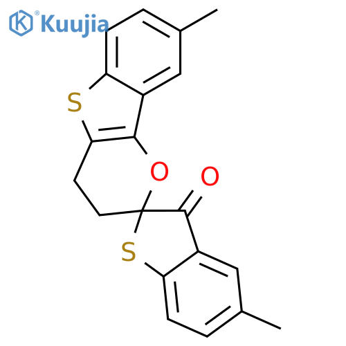 SPIRO[2H-[1]BENZOTHIENO[3,2-B]PYRAN-2,2'(3'H)-BENZO[B]THIOPHEN]-3'-ONE, 3,4-DIHYDRO-5',8-DIMETHYL- structure
