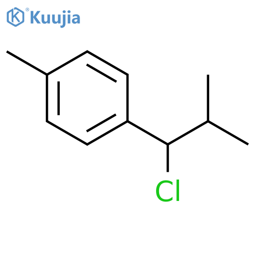 Benzene,1-(1-chloro-2-methylpropyl)-4-methyl- structure