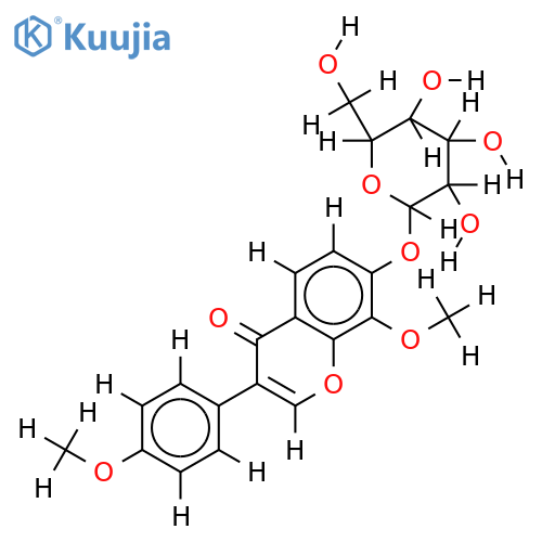 4',8-Di-Me ether,7-O-beta-D-glucopyranoside-4',7,8-Trihydroxyisoflavone structure