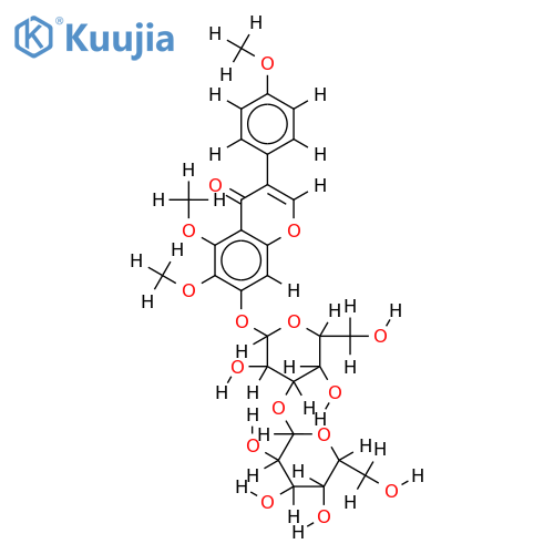 4',5,6-Tri-Me ether,7-O-laminarabioside-4',5,6,7-Tetrahydroxyisoflavone structure