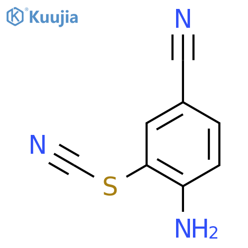 4-Amino-3-thiocyanatobenzonitrile structure
