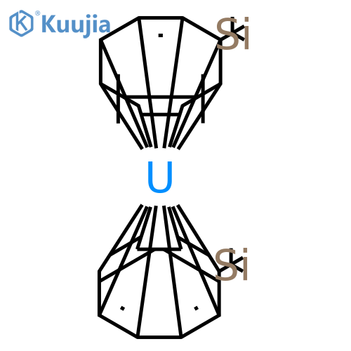uranium, bis[(??8-1,3,5,7-cyclooctatetraenyl)trimethylsilane]- structure
